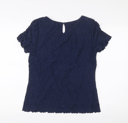 Womens UK Size 8 Marks and Spencer Blue Tunic Blouse