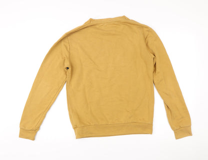 Zara Man Brown Striped Crew Neck Sweatshirt Men’s S Regular Fit