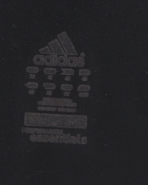 Adidas Women Black Slim Fit V-Neck Tank Top Gym Training Activewear S