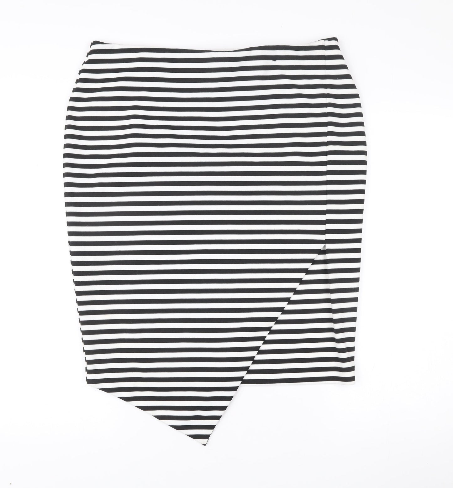 Marks and Spencer Women’s Black Striped Pencil Skirt Size 16