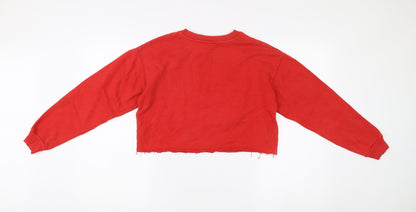 Atmosphere Womens Red Size 6 Pullover Sweatshirt Nebraska Print