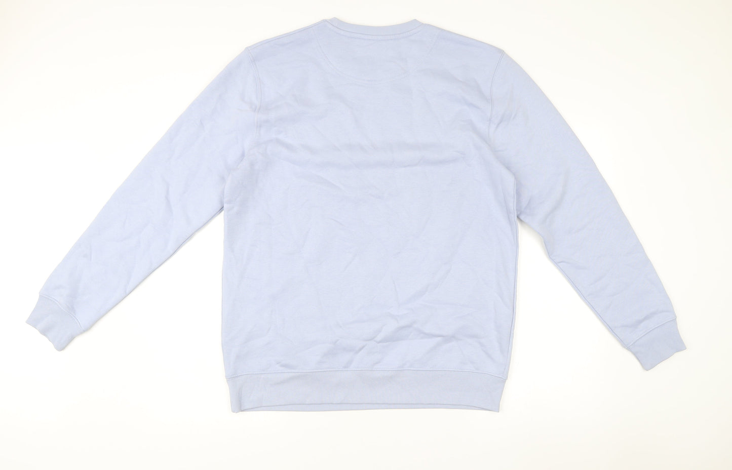 Wilderness Mens Blue L Sweatshirt Pullover Crew Neck Graphic Print