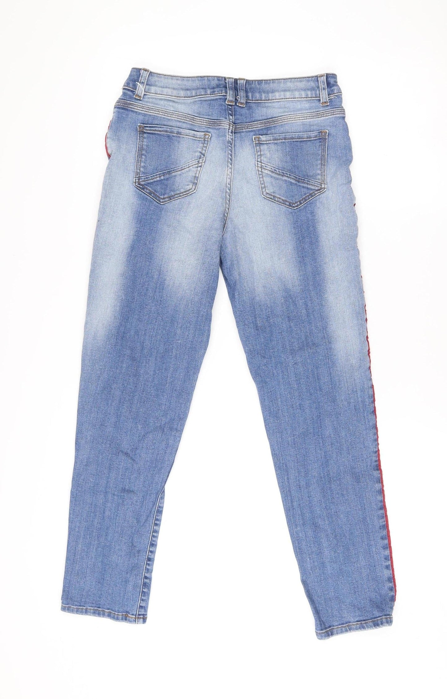 Tu Womens Blue Skinny Jeans Size 8 Slim Fit Denim Mid Rise