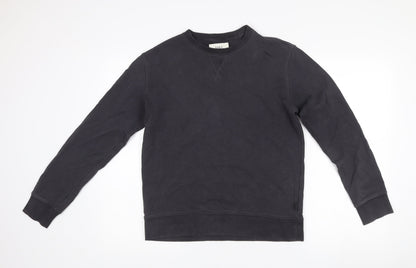 Mens UK Size S Marks and Spencer Black Pullover Sweatshirt