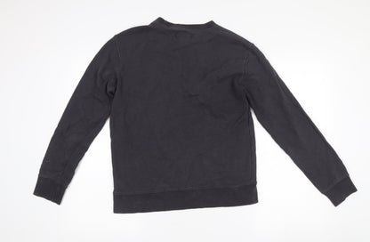 Mens UK Size S Marks and Spencer Black Pullover Sweatshirt