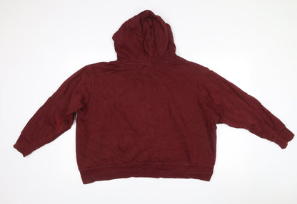 H&M Harry Potter Unisex Red 2XL Pullover Hoodie Hogwarts Logo