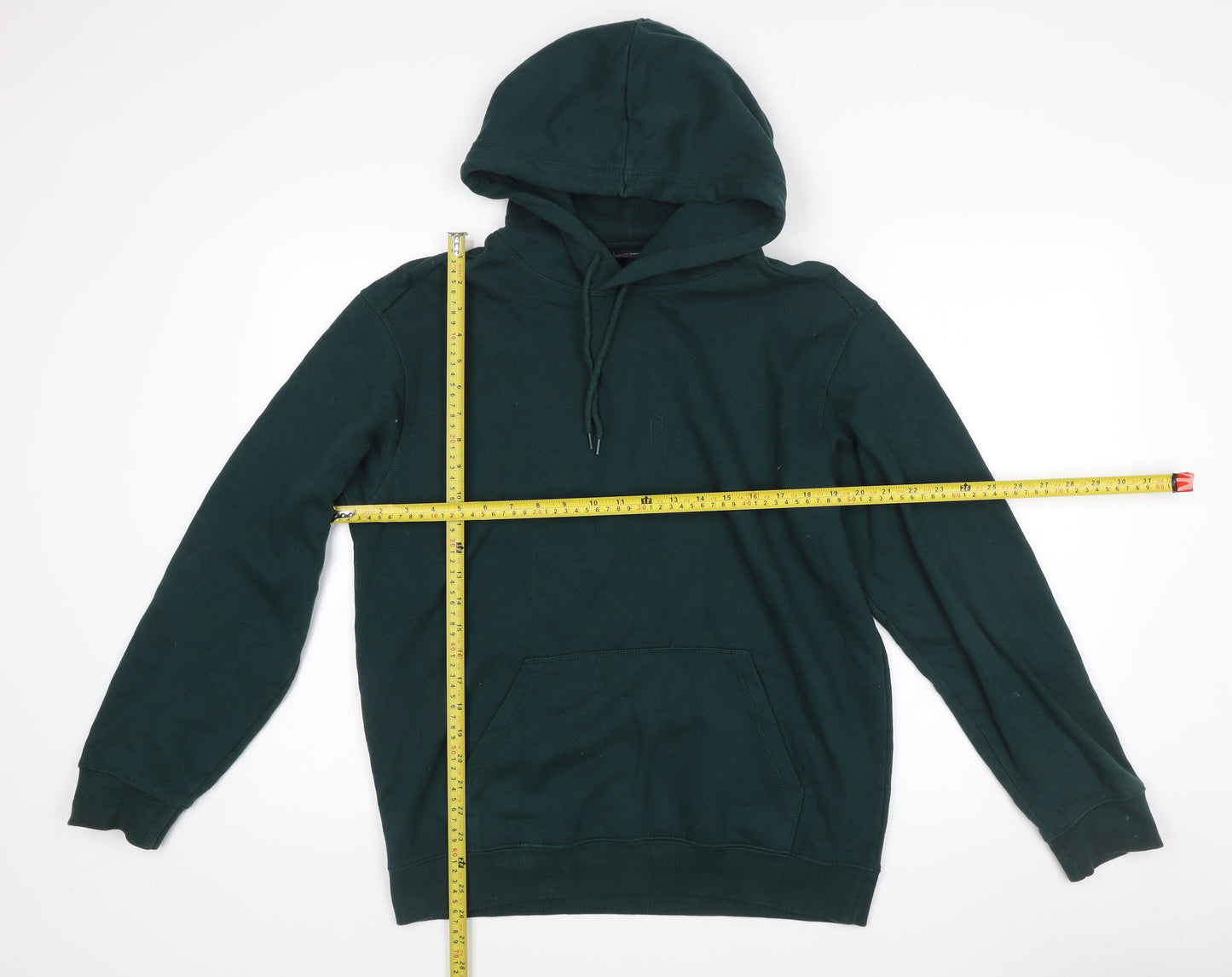 Mens UK Size S H&M Green Pullover Hoodie