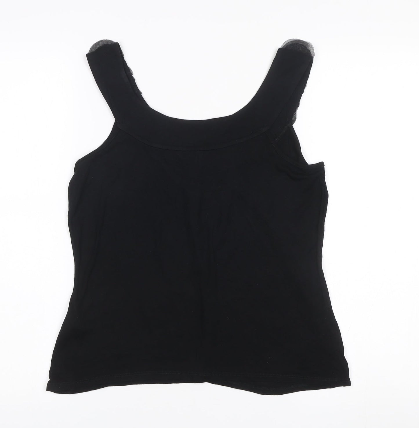 Womens UK Size 12 Monsoon Black Basic Tank