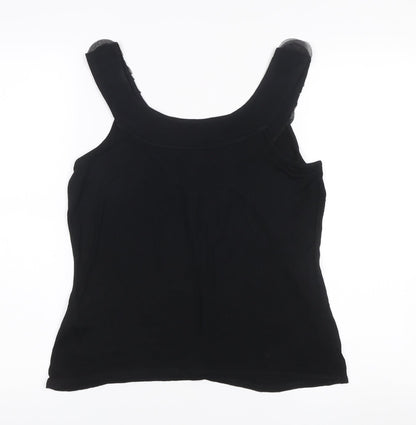 Womens UK Size 12 Monsoon Black Basic Tank