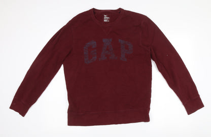 Mens UK Size M Gap Red Pullover Sweatshirt