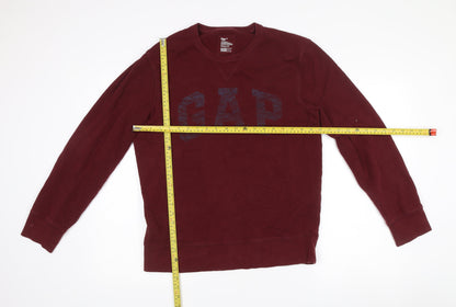 Mens UK Size M Gap Red Pullover Sweatshirt