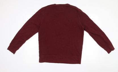 Mens UK Size M Gap Red Pullover Sweatshirt