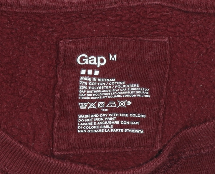 Mens UK Size M Gap Red Pullover Sweatshirt