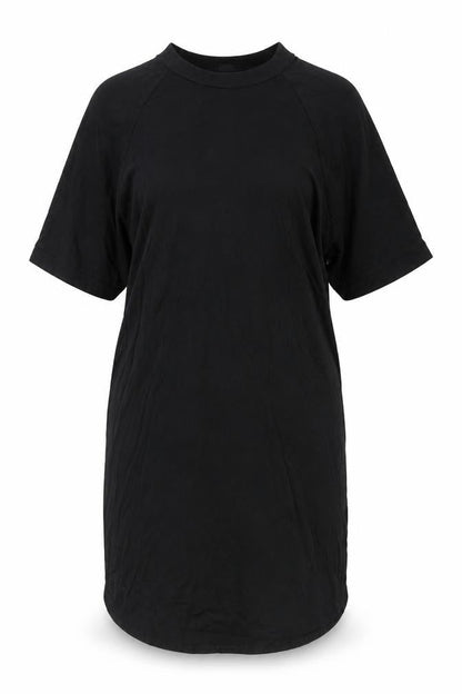 Monki Women’s Black Short Sleeve T-Shirt Dress Size S Crew Neck