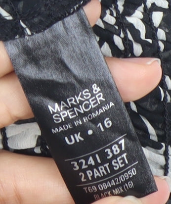 Womens UK Size 16 Marks and Spencer Multicoloured Tunic Blouse