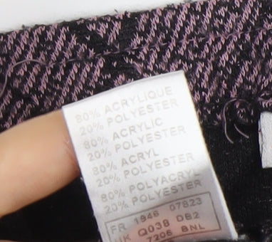 Damart Women’s Purple Check A-Line Knee Length Skirt Size L