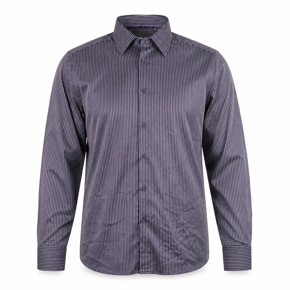 Mens UK Collar Size L Parx Smart Purple  Dress Shirt