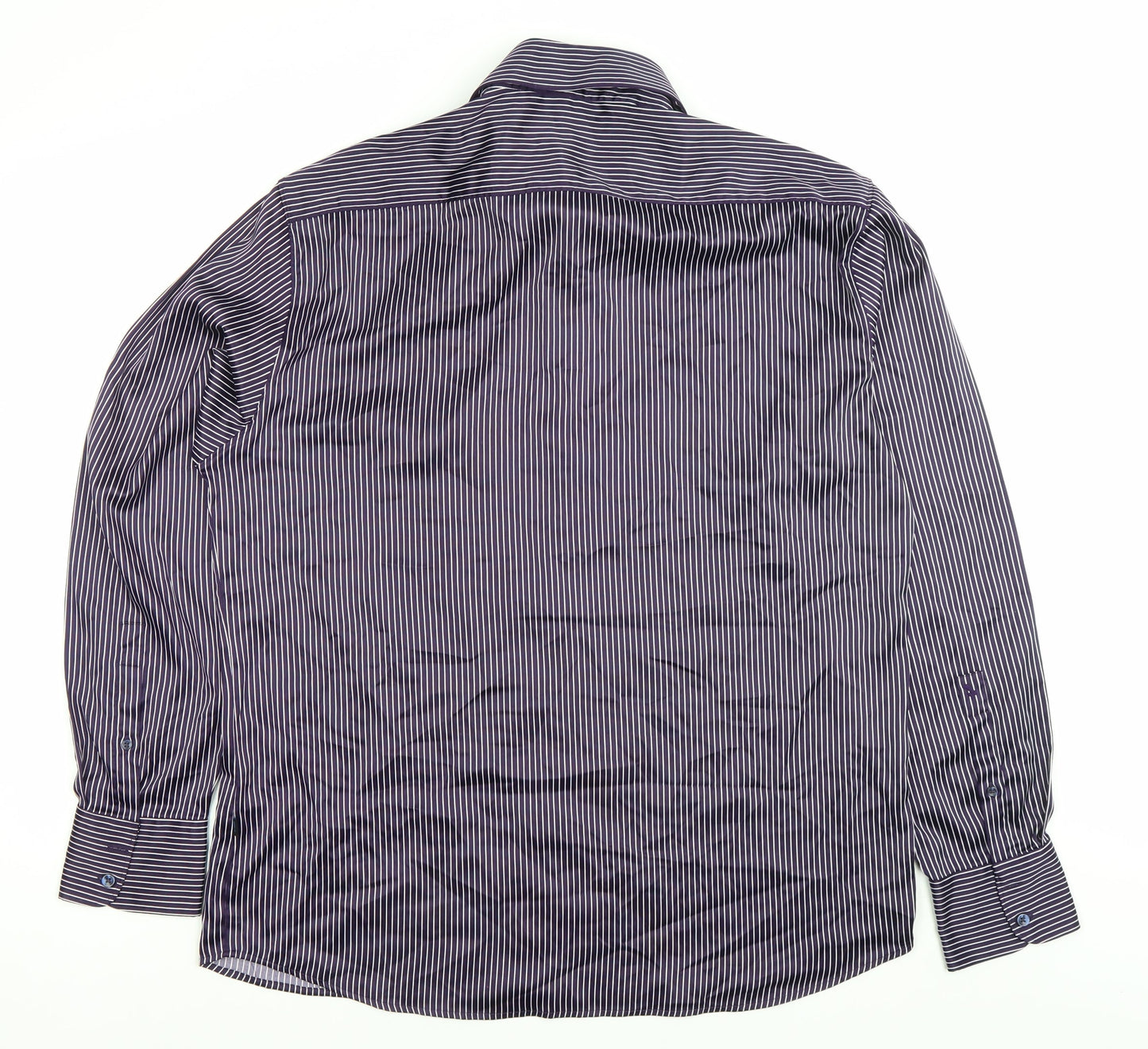Mens UK Collar Size L Parx Smart Purple  Dress Shirt