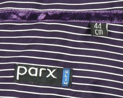 Mens UK Collar Size L Parx Smart Purple  Dress Shirt