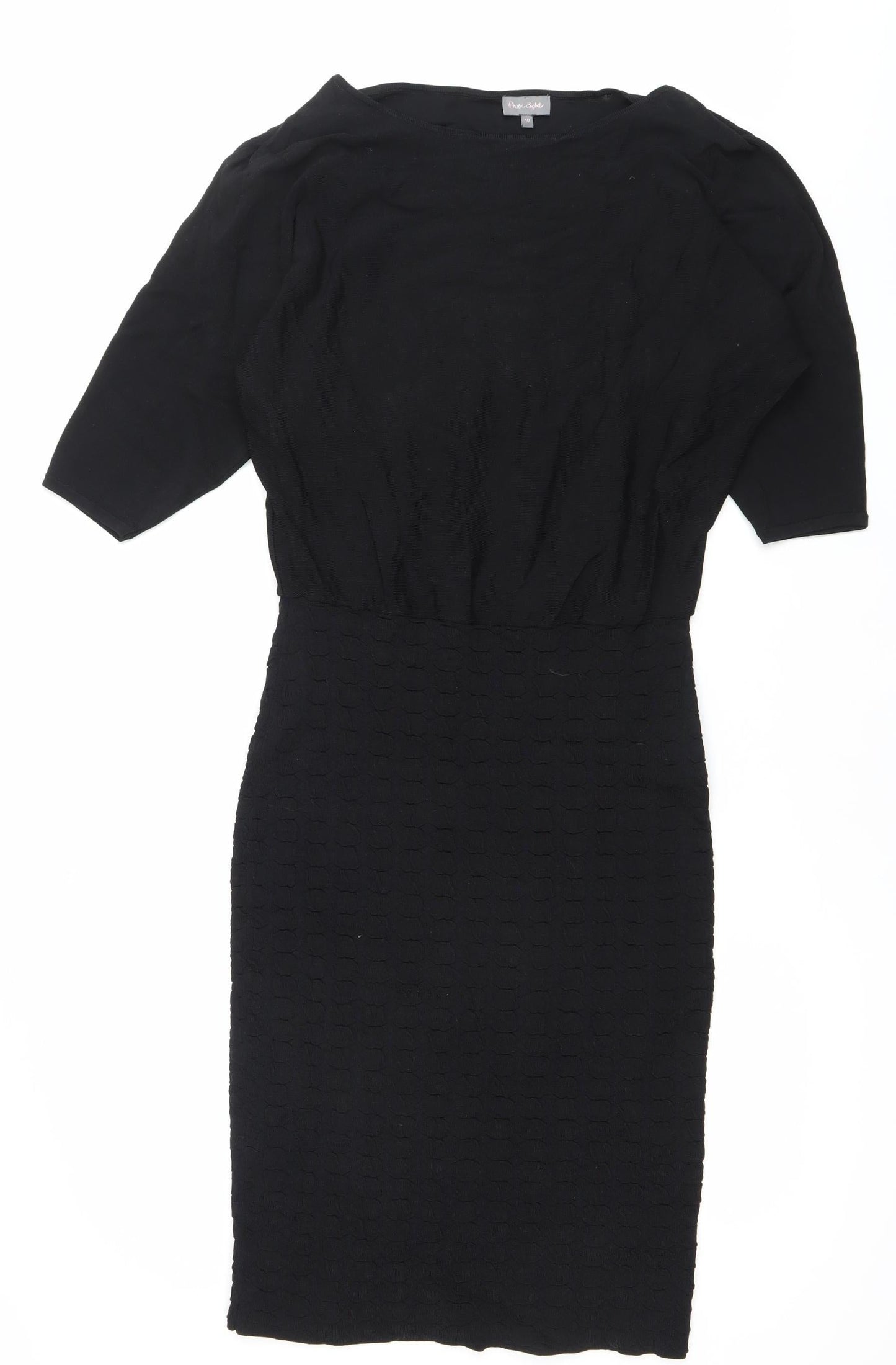 Phase Eight Women’s Black Size 10 Sheath Knee Length Dress