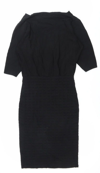 Phase Eight Women’s Black Size 10 Sheath Knee Length Dress