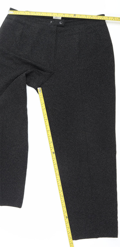 Womens UK Size 18 Libra Regular Fit BusinessCasualWorkwear Black Trousers