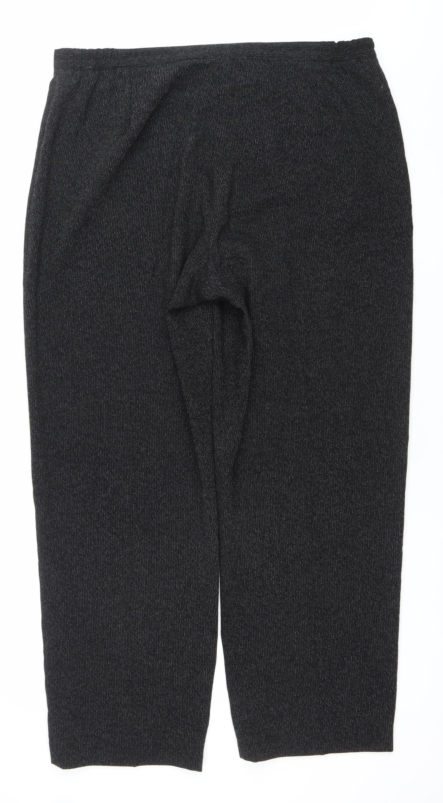 Womens UK Size 18 Libra Regular Fit BusinessCasualWorkwear Black Trousers