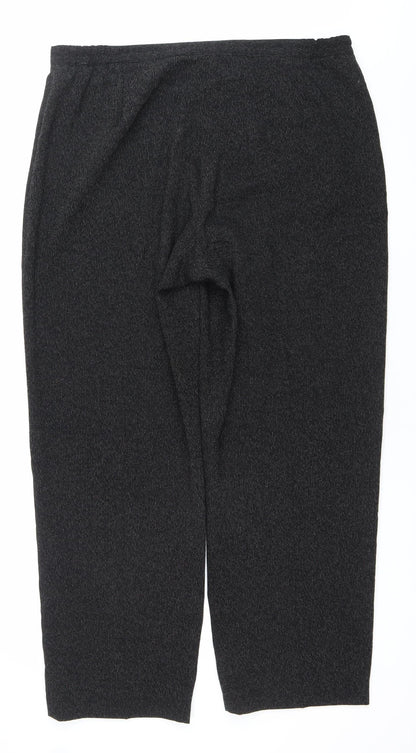 Womens UK Size 18 Libra Regular Fit BusinessCasualWorkwear Black Trousers