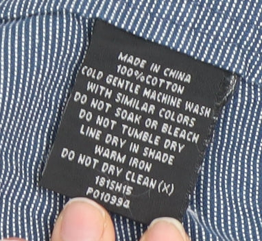 Tarocash Mens Blue Cargo Shorts Size 34 Regular Fit Cotton