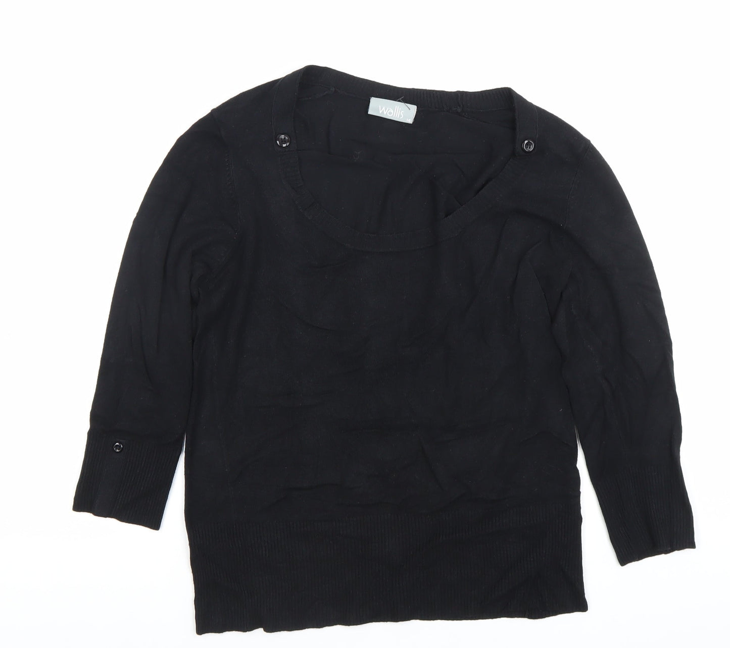 Womens UK Size 14 Wallis Black Pullover Jumper