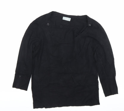 Womens UK Size 14 Wallis Black Pullover Jumper