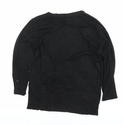 Womens UK Size 14 Wallis Black Pullover Jumper