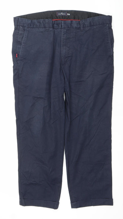 Marks and Spencer Blue Harbour Men's Blue 40W 29L Chino Trousers