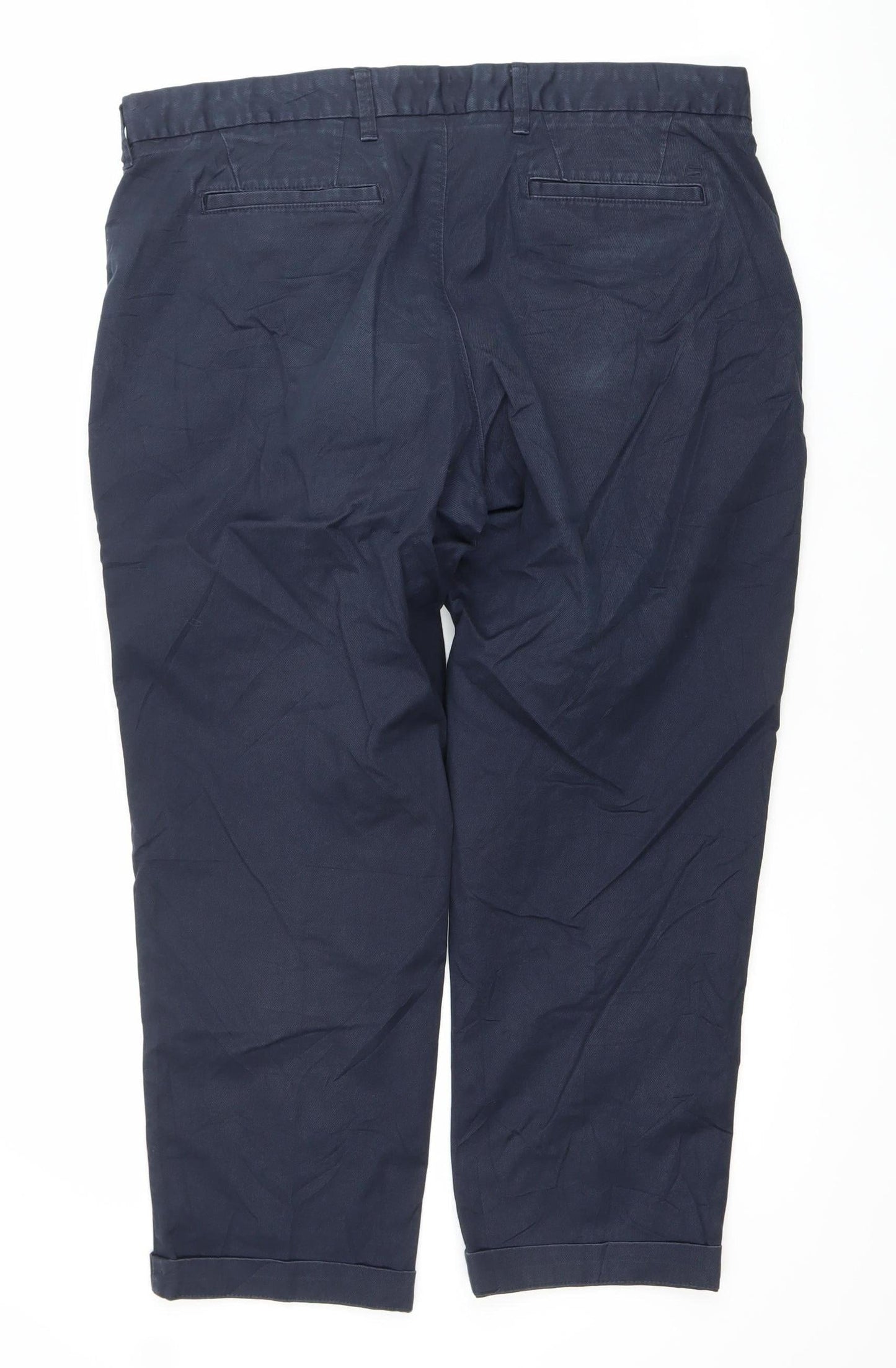 Marks and Spencer Blue Harbour Men's Blue 40W 29L Chino Trousers
