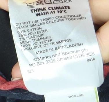 Marks and Spencer Blue Harbour Men's Blue 40W 29L Chino Trousers