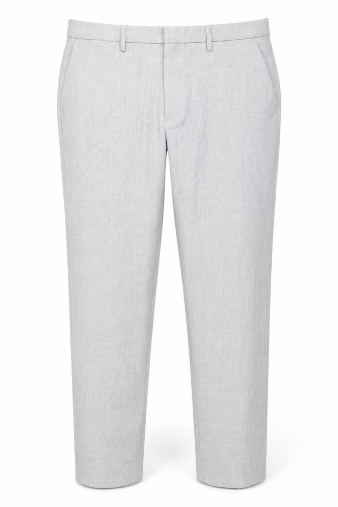 Mens UK Size L Marks and Spencer Regular Fit Dress Pants Grey Trousers