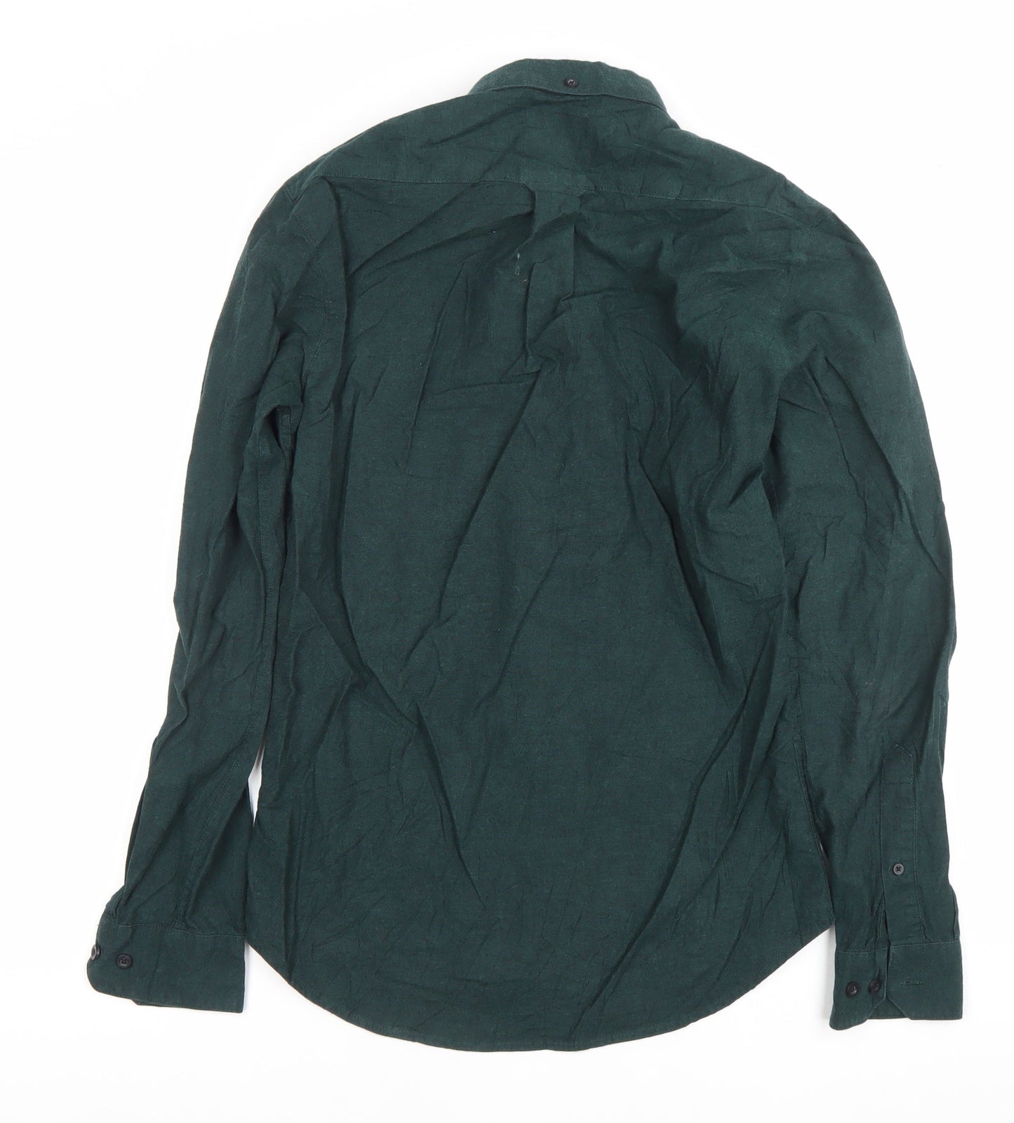 Mens UK Collar Size XS Farah Smart Green  Dress Shirt