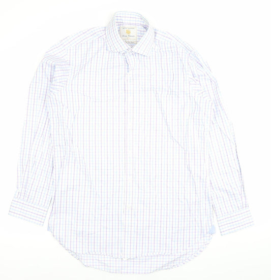 Mens UK Collar Size 15.5 Brook Taverner Smart Multicoloured  Dress Shirt