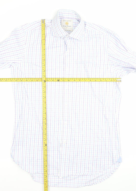 Mens UK Collar Size 15.5 Brook Taverner Smart Multicoloured  Dress Shirt