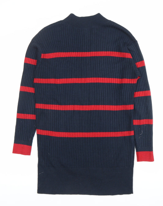 Womens UK Size S Marks and Spencer Blue Tunic Jumper
