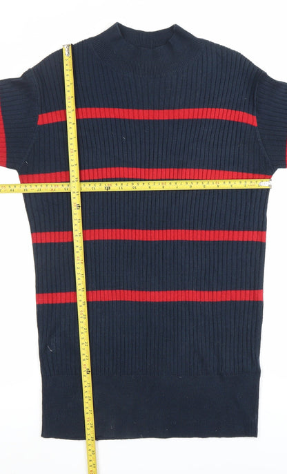 Womens UK Size S Marks and Spencer Blue Tunic Jumper