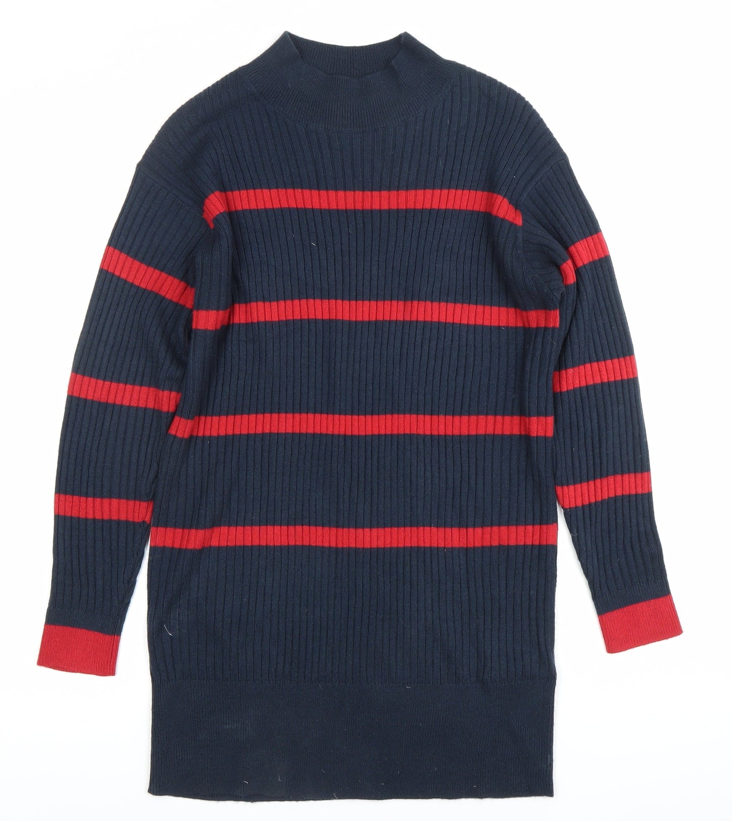 Womens UK Size S Marks and Spencer Blue Tunic Jumper