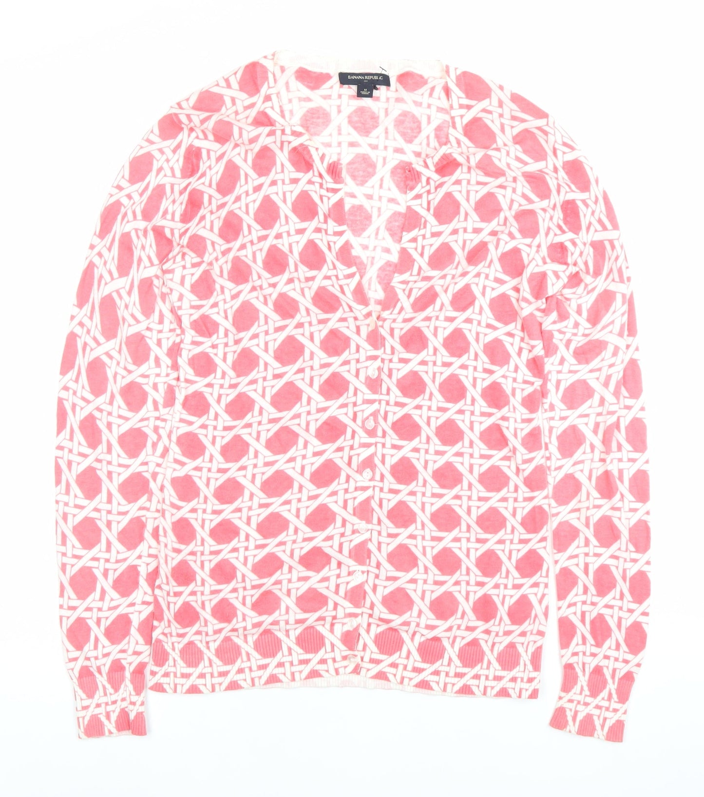 Womens UK Size M Banana Republic Pink Cardigan Jumper