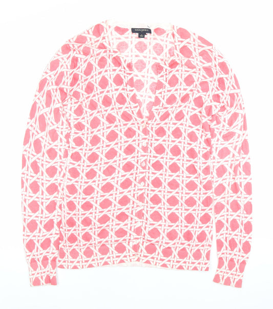 Womens UK Size M Banana Republic Pink Cardigan Jumper