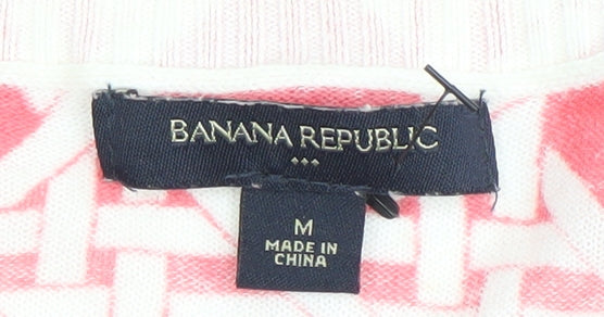 Womens UK Size M Banana Republic Pink Cardigan Jumper