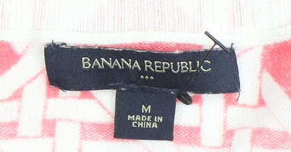 Womens UK Size M Banana Republic Pink Cardigan Jumper