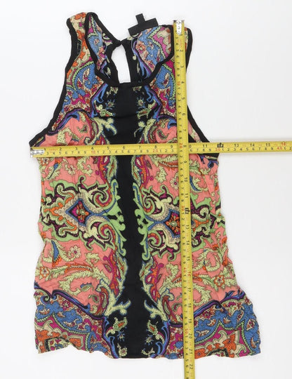 Womens UK Size 8 Warehouse Multicoloured Camisole Tank