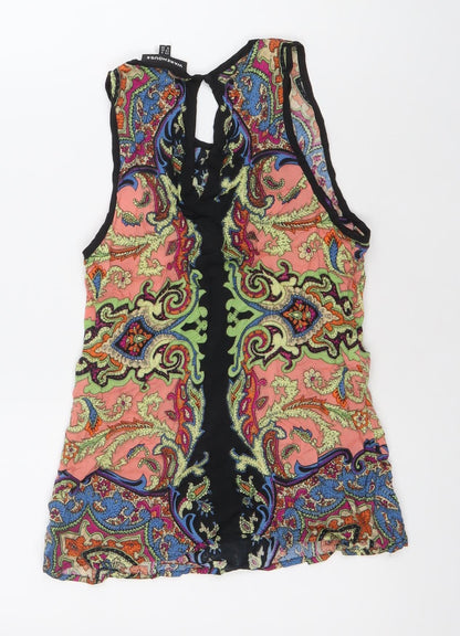 Womens UK Size 8 Warehouse Multicoloured Camisole Tank