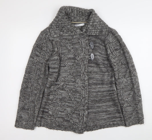 Womens UK Size S M&Co Grey Cardigan Jumper