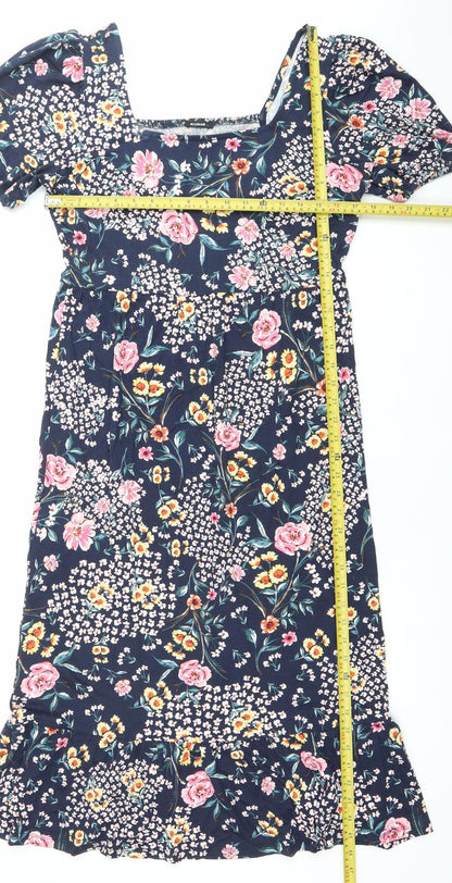 Roman Womens Multicoloured Floral Sheath Dress Size 10